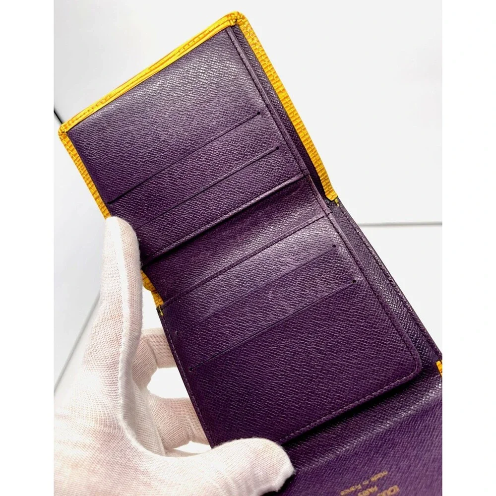LOUIS VUITTON Portefeiulle Elise Yellow Epi Leather Credit Trifold Wallet France - Picture 13 of 13